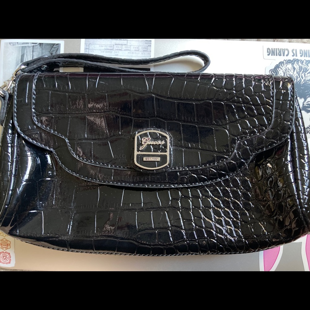 Guess Black Clutch